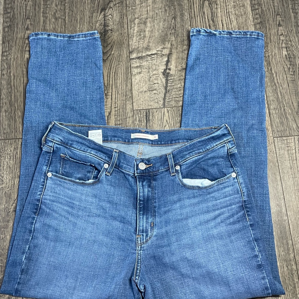 Levi's Classic Blue Straight Leg Jeans